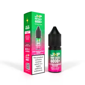 Kiwi Passionfruit Guava  Nic Salt E liquid by JNP Bar Salts 6000 10ml 